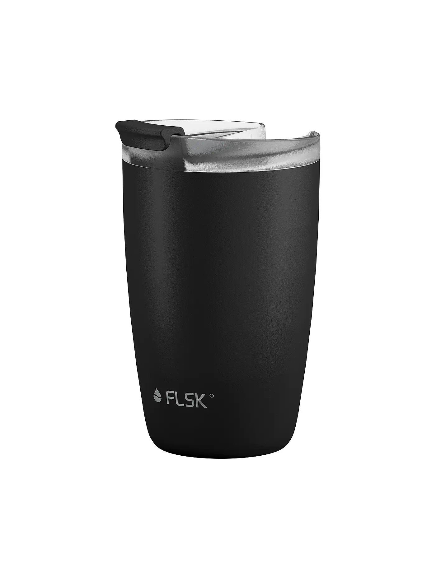 FLSK | Isolierbecher - Thermosbecher CUP Coffee to go-Becher 0,35l Black | 